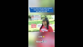Florida house candidate speaks out after polling place attack