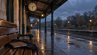 Rain Beneath the Station Clock | Gentle Lo-Fi & Rain for Reading | 45 Minutes screenshot 2
