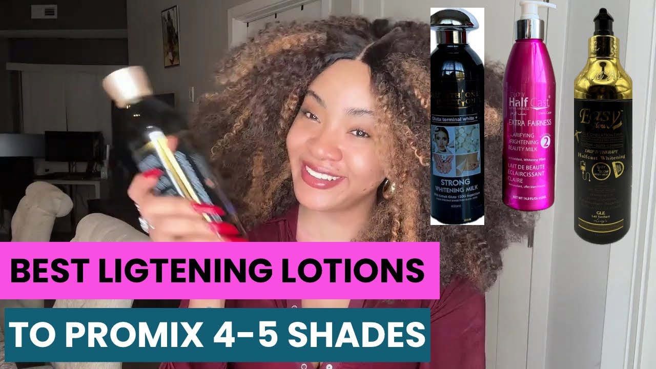 Best Lightening Lotions to Promix Half Cast Whitening Mixture for 4- 5 Shades ​⁠​⁠@mayLuxeskincare