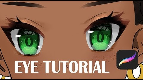 EASY PROCREATE ANIME EYE TUTORIAL FOR BEGINNERS | Works in other programs too ;)