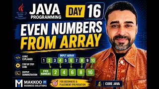 Day-16 : Find Out Even Numbers From Given Array.
