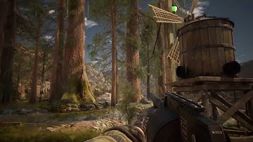 Rain droplets on weapons & Puddles forming on the ground | WIP - DERELICTS | Survival co-op game.