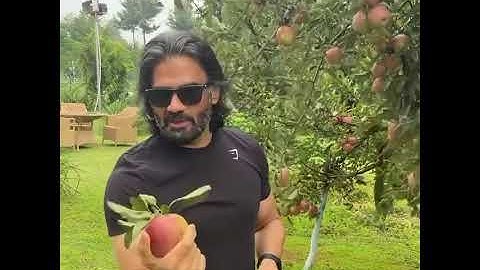 Suniel Shetty spotted at Himachal Pradesh farm house