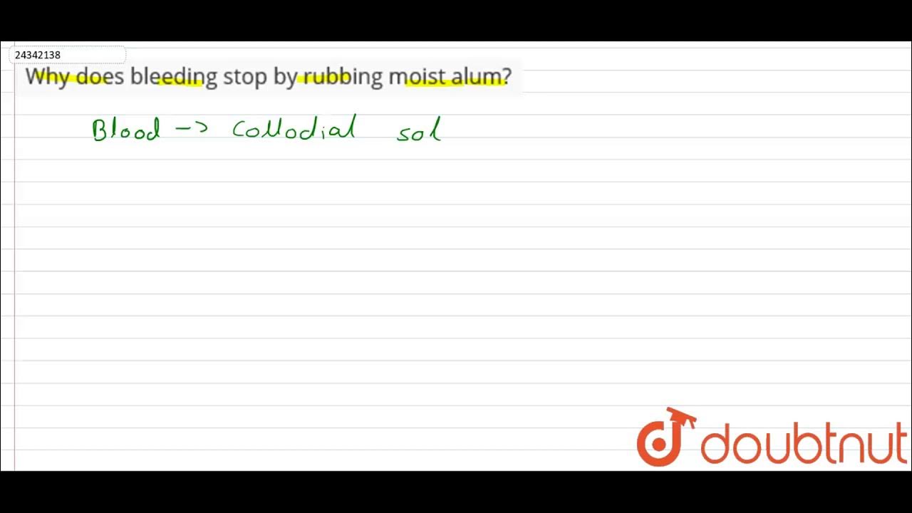 why-does-bleeding-stop-by-rubbing-moist-alum-youtube