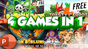 4 in 1 Powerpoint Game Combo For Teachers (ppt game) | Best PPT Games