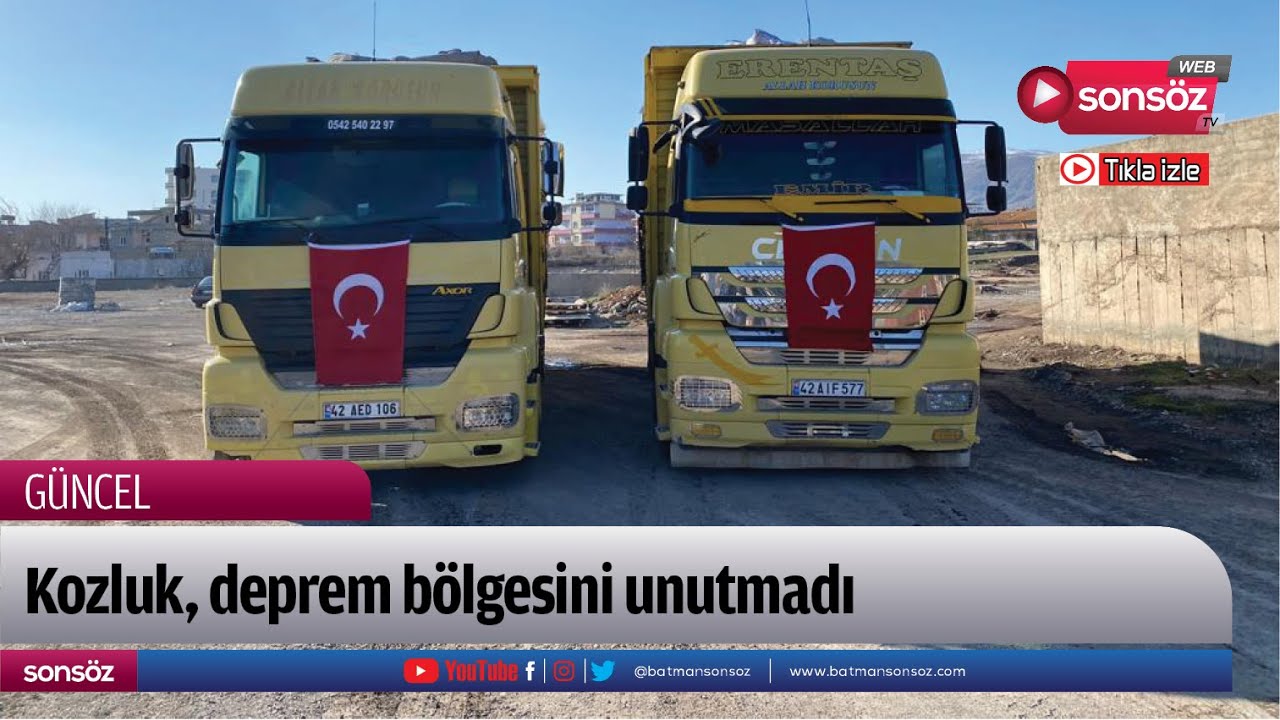 Kozluk, deprem b&ouml;lgesini unutmadı