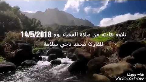 تلاوه هادئه ايات من سورة النجم من صلاة العشاء يوم 14/5/2018 للقارئ محمد ناجي سلامة 😍 #نسال_الله_ال