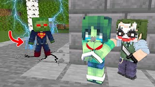 Monster School : Zombie Becomes Superman - Minecraft Animation