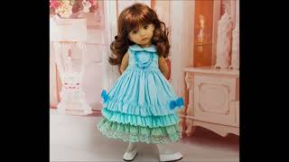 Sea-Green Dress For Doll Little Darling Dress (Dianna Effner)/ Платье Цвета Морской Волны