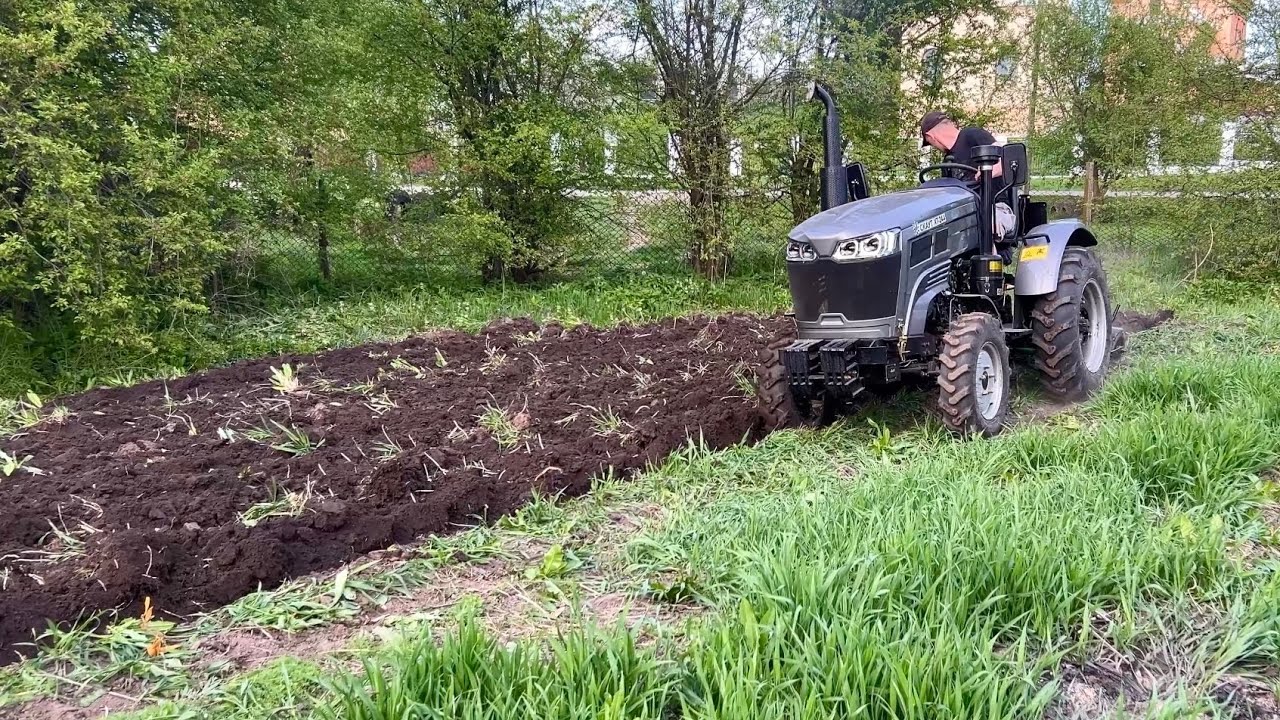 Поїхали на людські городи‼️оранка трактором Скаут XT-244💪