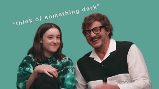 pedro pascal & bella ramsey giggling for 5 minutes straight