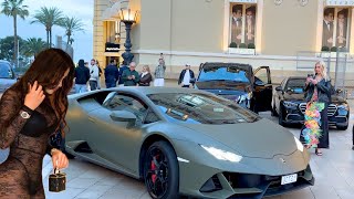 MONACO'S MOST EXPENSIVE CARS ON DISPLAY AT THE CASINO DURING GRAND PRIX SEASON