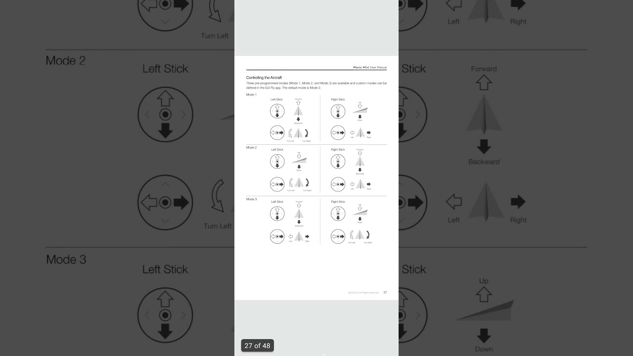 DJI Mavic Mini User Manual in English - YouTube