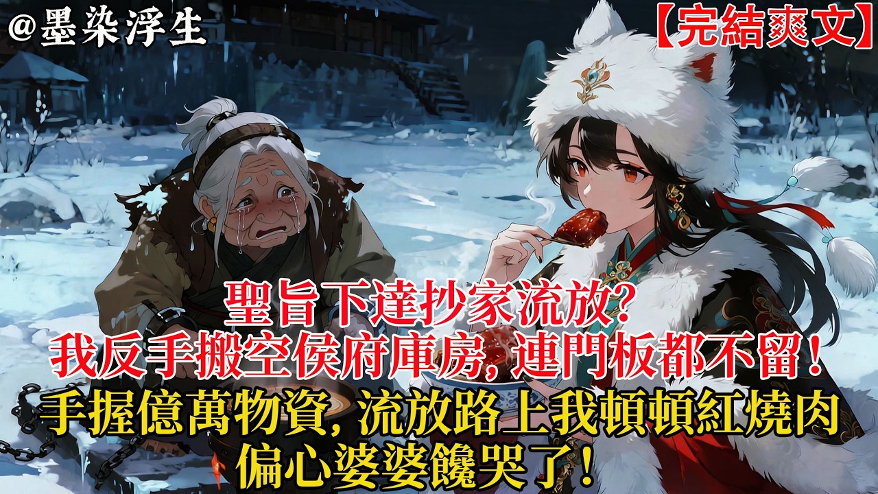 聖旨下達抄家流放？我反手搬空侯府庫房，連門板都不留！手握億萬物資，流放路上我頓頓紅燒肉，偏心婆婆饞哭了！