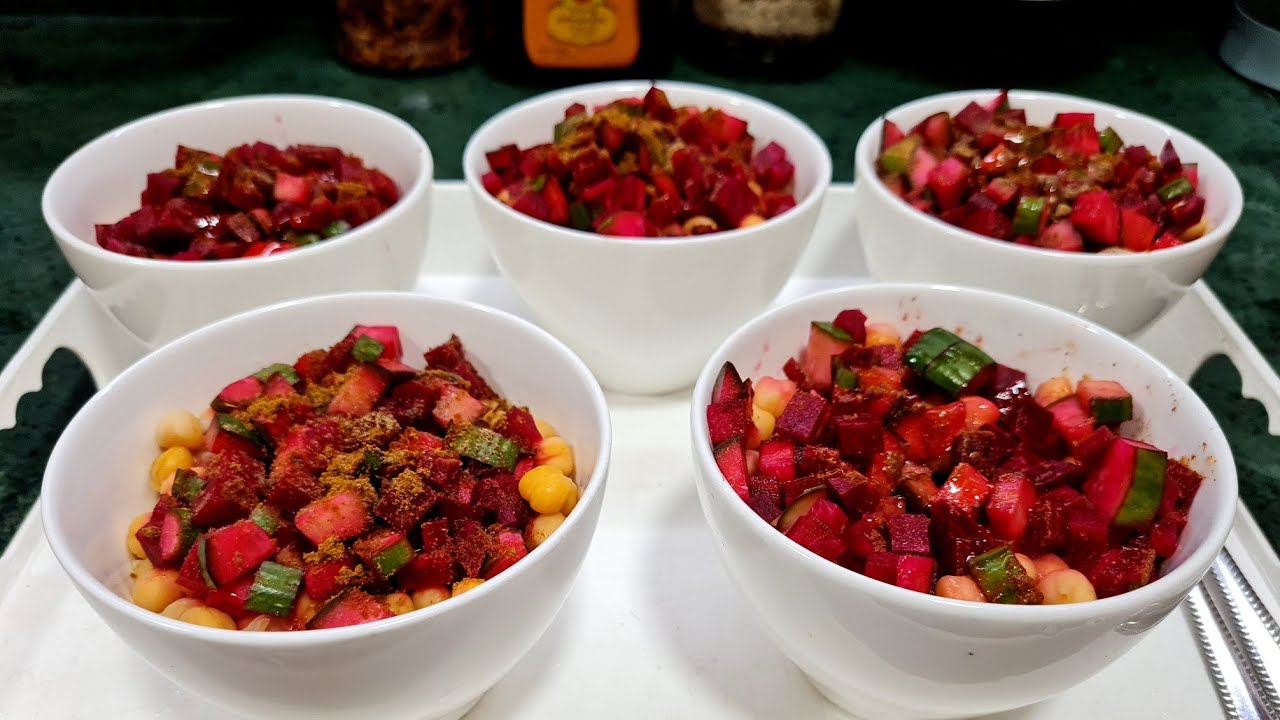 البليله الحجازيه مع مخلل الخيار والشمندر من يد بنتي