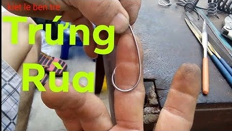 lưỡi câu cá lóc.  mẫu trứng rùa