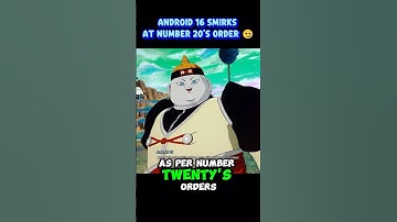 Android 16 Smirks at Number 20’s Order 😏 #sparkingzero #animegames #crashout
