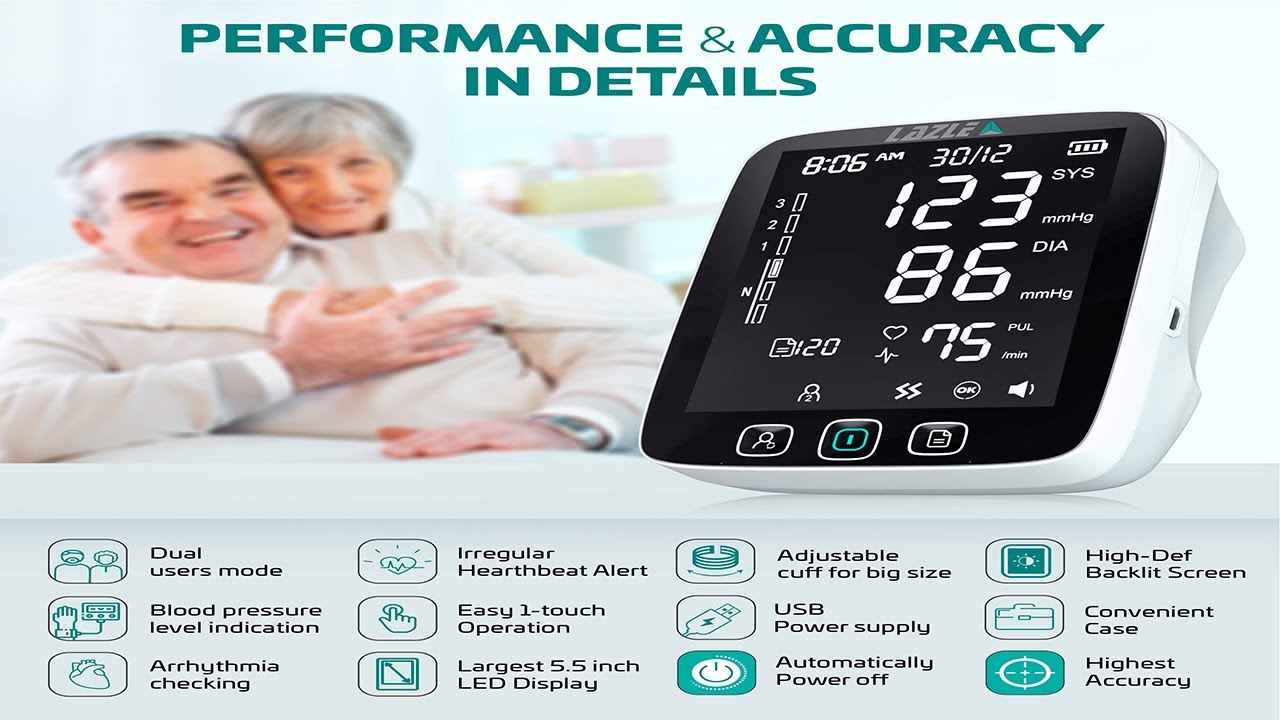 Lazle C04 Fully Automatic Blood Pressure Monitor - Product Setup 