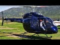 Bell 505 Jet Ranger X start-up, takeoff and landing