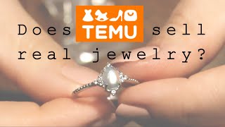 Does Temu sell real jewelry?