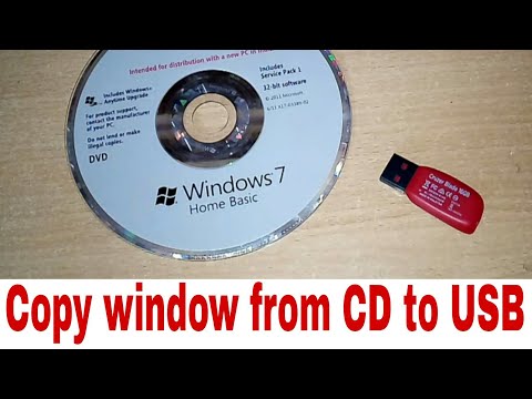 How to copy windows from CD to USB