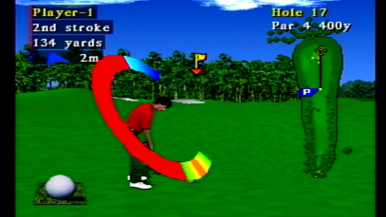 マスターズ-新・遥かなるオーガスタ-（プレイステーション版）　ストロークプレイ　ホール15からホール18まで