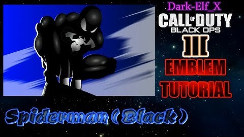 Black Ops 3 Emblem - Spiderman (Black)