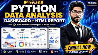 Python Data Analysis Dashboard + HTML Report | EDA Project in Python | ENGLISH