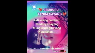 cemburu tanda sayang lirik lagu