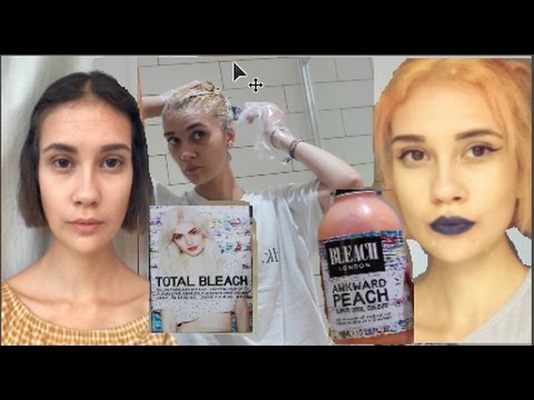 Bleach London Brown Hair To Peach Youtube