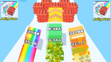 Jelly Run 2048 | Noob vs Pro vs Hacker in jelly run 2048 ball 3d Max Levels 256k Big New Update #1