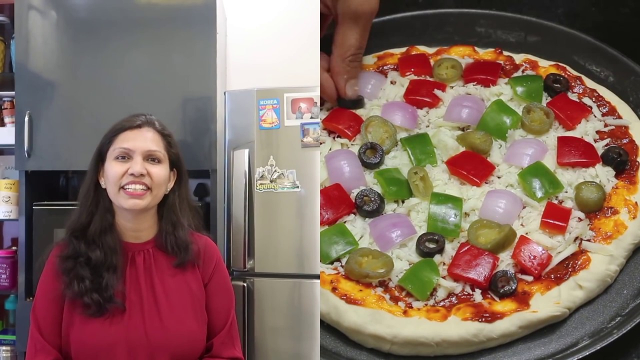 डोमिनोज़ जैसा चीज़ बर्स्ट पिज़्ज़ा | Cheese Burst Pizza Recipe | KabitasKitchen | Kabita Singh | Kabita