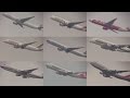 16/11/06 香港国際空港 飛行機の離陸シーン Take Off Scene of Various Aircraft at Hong Kong Int'l Airport, VHHH