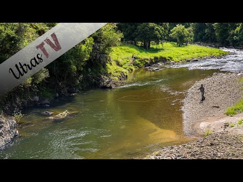 Fluefiske i ei fin lita elv (Fly fishing in a pretty nice river)