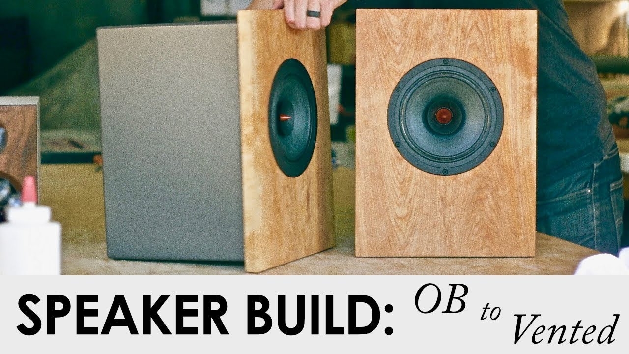 Diy Speaker Build Open Baffle To A Vented Enclosure Youtube