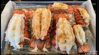 58. Cách làm đuôi tôm hùm nướng bơ thơm ngon tại nhà!! Butter Grilled XL Lobster Tail!