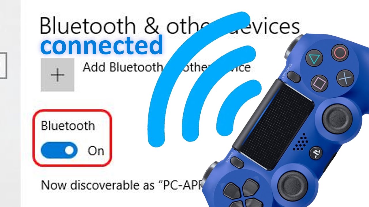 Varme pop er der How to Connect PS4 Controller to PC with Bluetooth and Play Steam Games -  YouTube