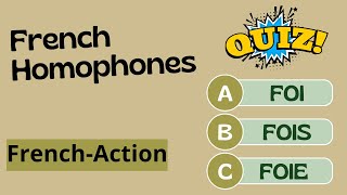 QUIZ ON FRENCH HOMOPHONES: CSEC - GCSE - DELF B1 with Jenny at your fingertips