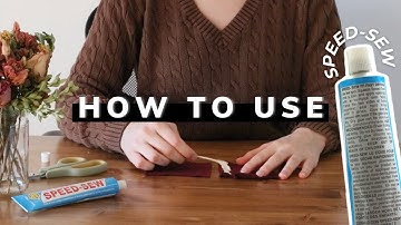 How to Use Speed-Sew Fabric Glue