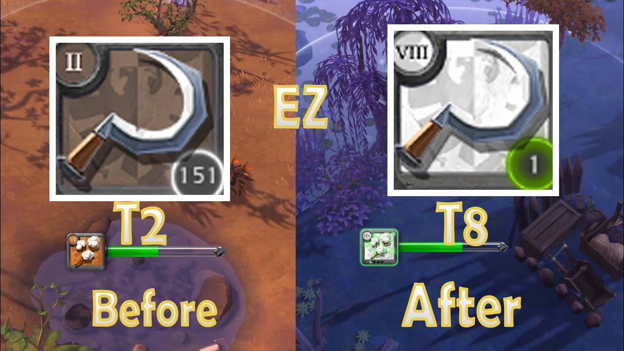Outline Video Tips Cepat Naik Tool Gathering Dari T2 sampai Tool T8! (albion online ) ez up spek gater