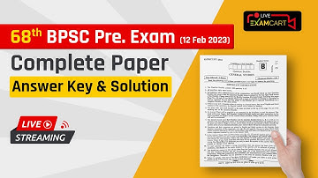 68th BPSC Pre 2022 Answer Key | Detailed Analysis | Answer Key PDF