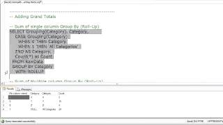 5  Filtering Groups & Adding Grand Total