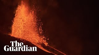 Lava continues to erupt from volcano on Spanish island of La Palma