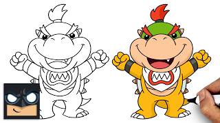 how draw bowser jr super mario