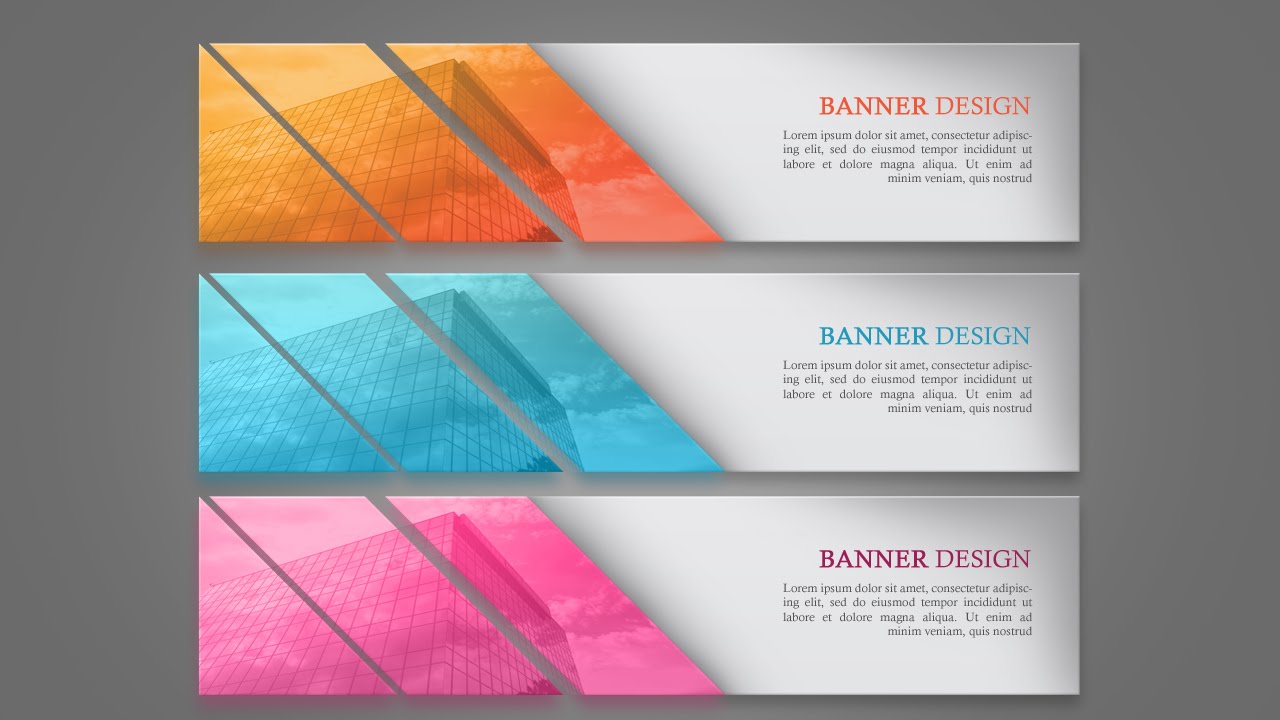 Designing a Simple Web Banner In Photoshop YouTube