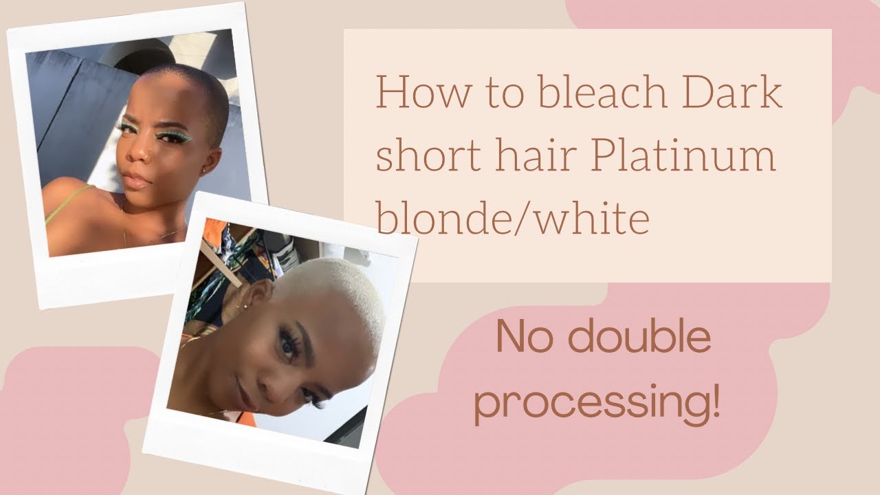Achieve Platinum Blonde Short Hair with Professional Bleaching