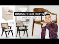 HOME DUPES | dining chair dupes to make your home look more expensive