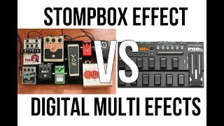 [HD] Efek Gitar Stompbox (Analog) VS Efek Digital (Multi Efek) Full