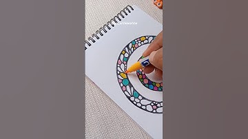 zentangle art for beginners 😌 doodle pattern#trendingshorts#zentangle#shorts#easy