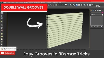Wall grooves in 3ds max hindi- 3DCreatives